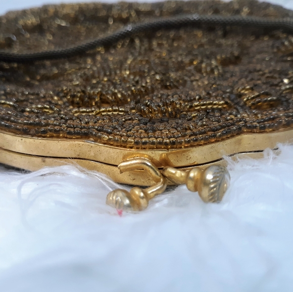 RARE vintage handmade glass bead purse bag - Picture 7 of 7